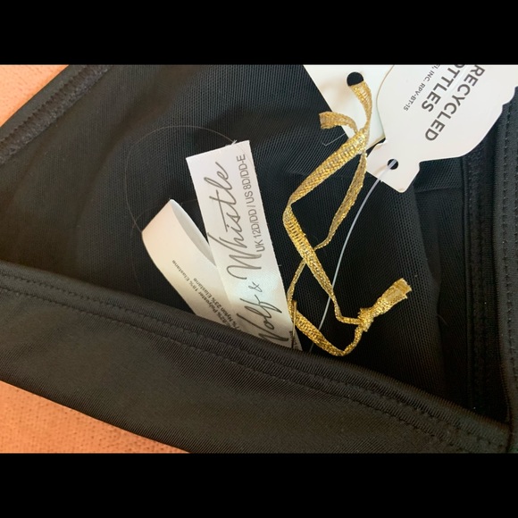 ASOS Strappy black triangle bikini top for DD cup - Picture 4 of 4